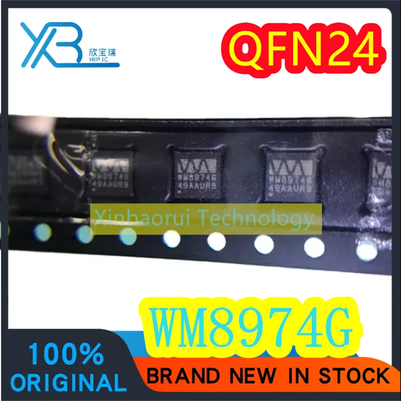 (2/20pieces) WM8974CGEFL WM8974G WM8974 SMD QFN-24 Codec Interface Original Electronics Brand New Spot