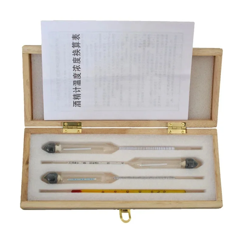 DcMeter-Boîte en bois pour certifiée, whisky, alcoomètre (0-40%, 30-70%, 70-100%)