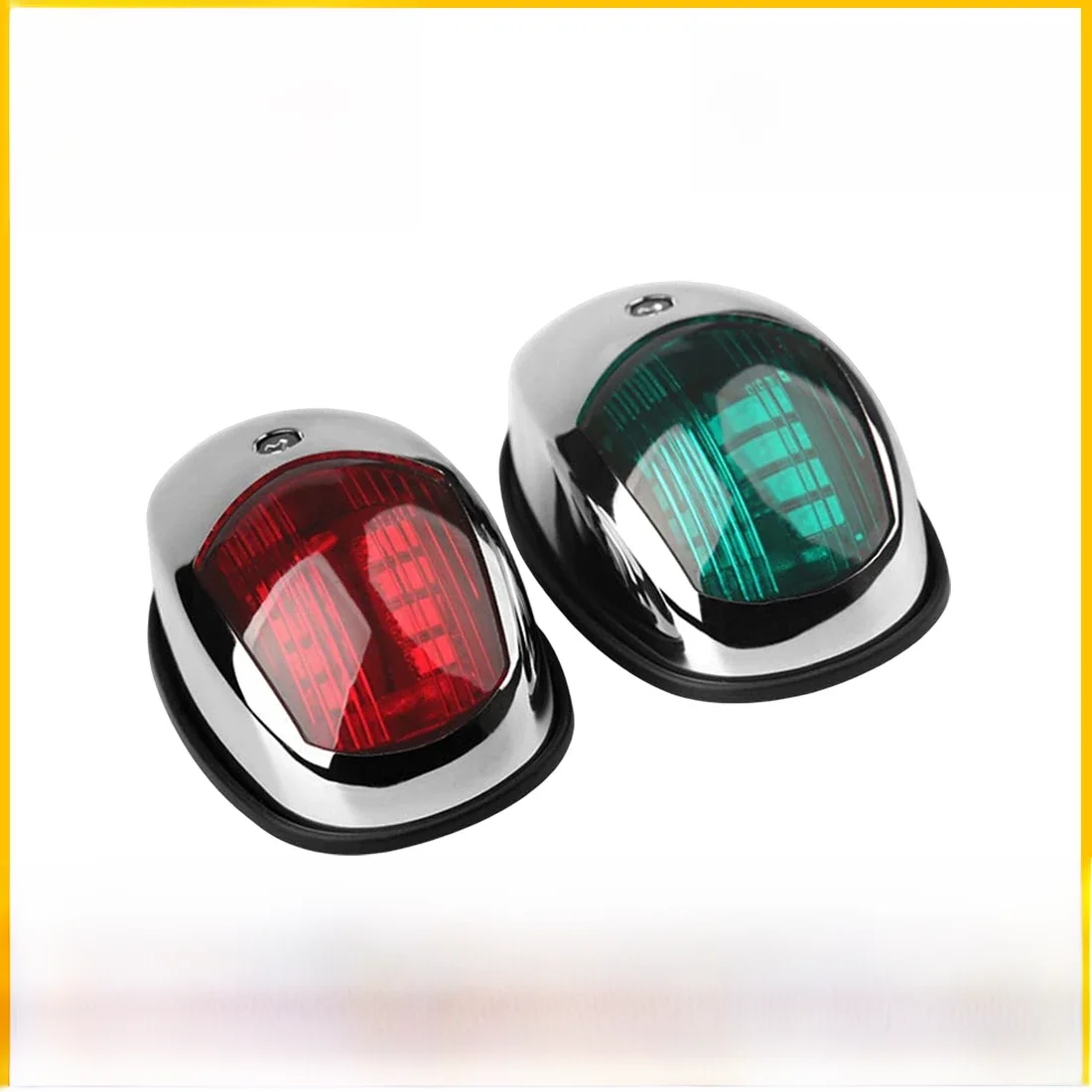 Jachtnavigatielicht Waterdicht LED Marine Sounding Light Navigatielicht Rood en Groen Marine Light 12V 24V 2 STUKS - afbeelding 2