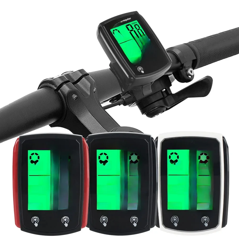 Nacht Fietsen Backlit Voor Dag Engelse Waterdichte Fiets Accessoires Lcd Computer Snelheid Kilometerteller Bedraad Snelheidsmeter Voor Fiets Fiets Fiets - afbeelding 2