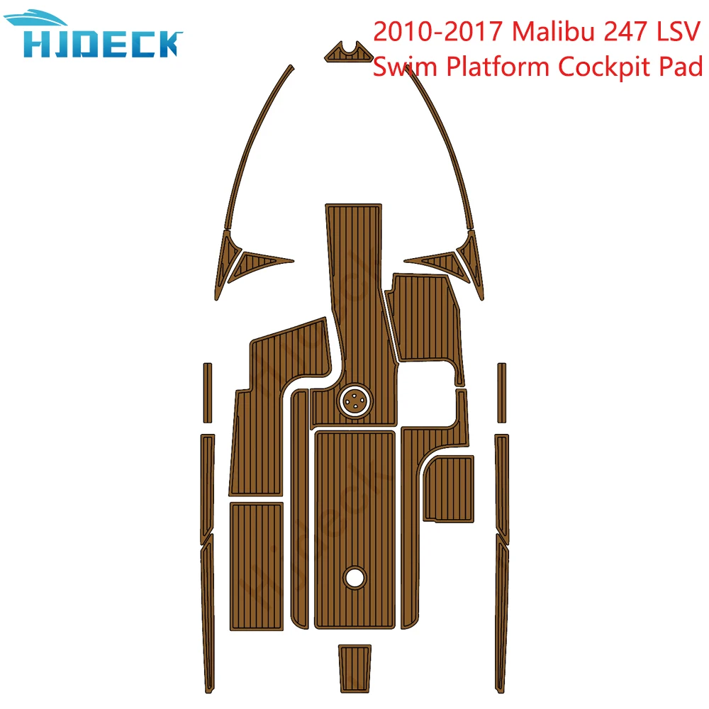 

Hjdeck Yacht Sheet Pad Customizable Compatible With 2010-2017 Malibu 247 LSV Swim Platform Cockpit Boat Accessories EVA Mat