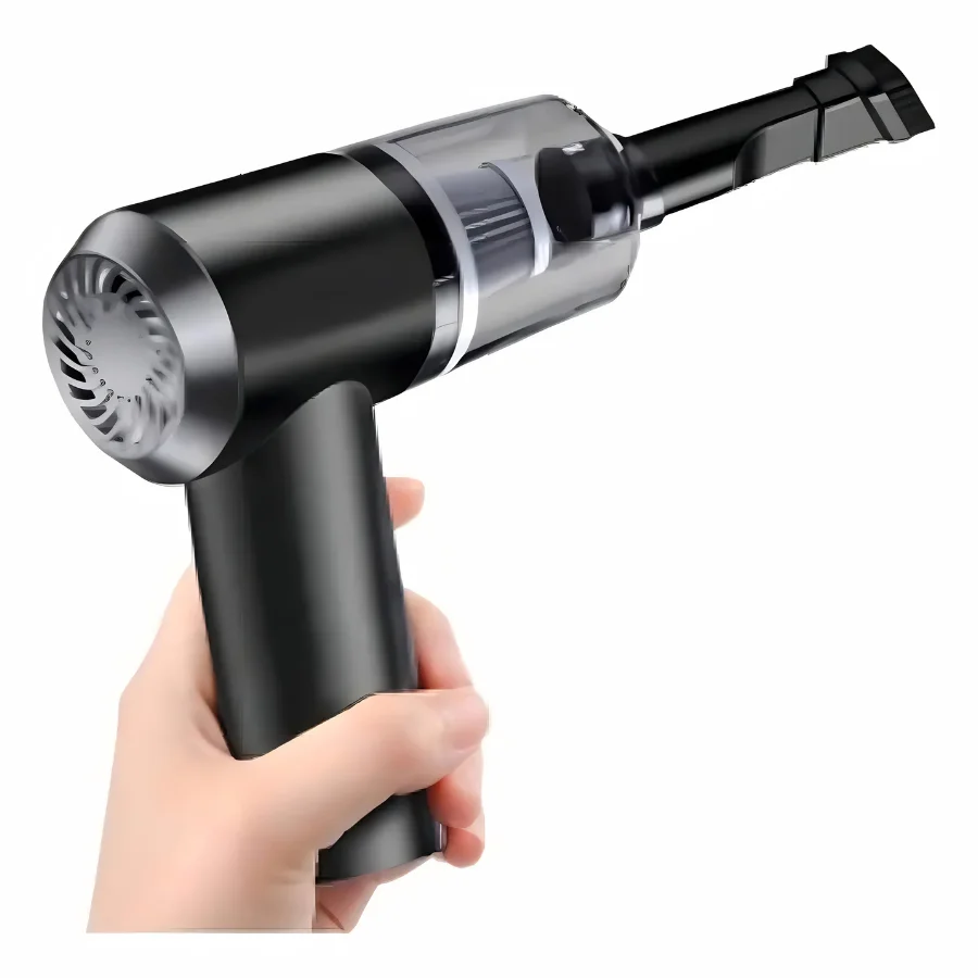 Black Rechargeable Automotive Portable Vacuum Cleaner
