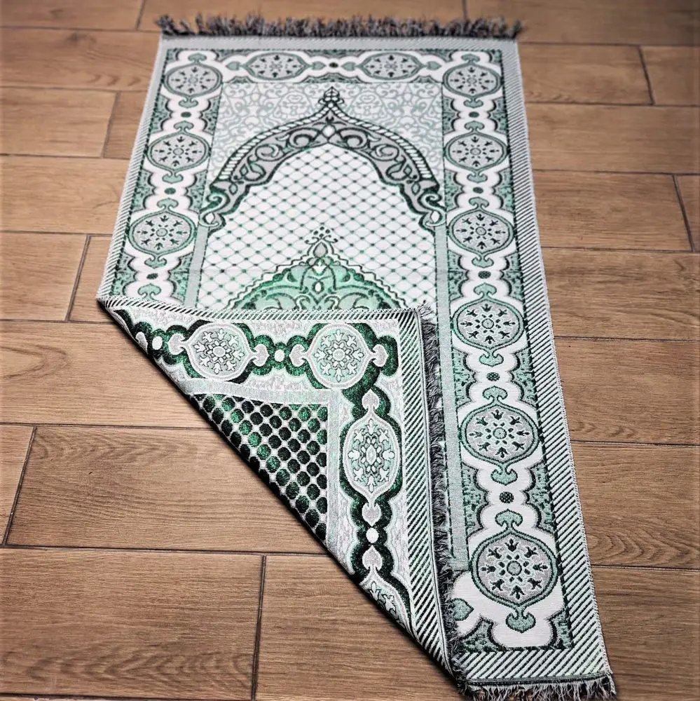 

Luxurious Glitter Prayer Rug for Comfort and Serenity - 68x110 cm, 170g - Enhance Your Worship Experience