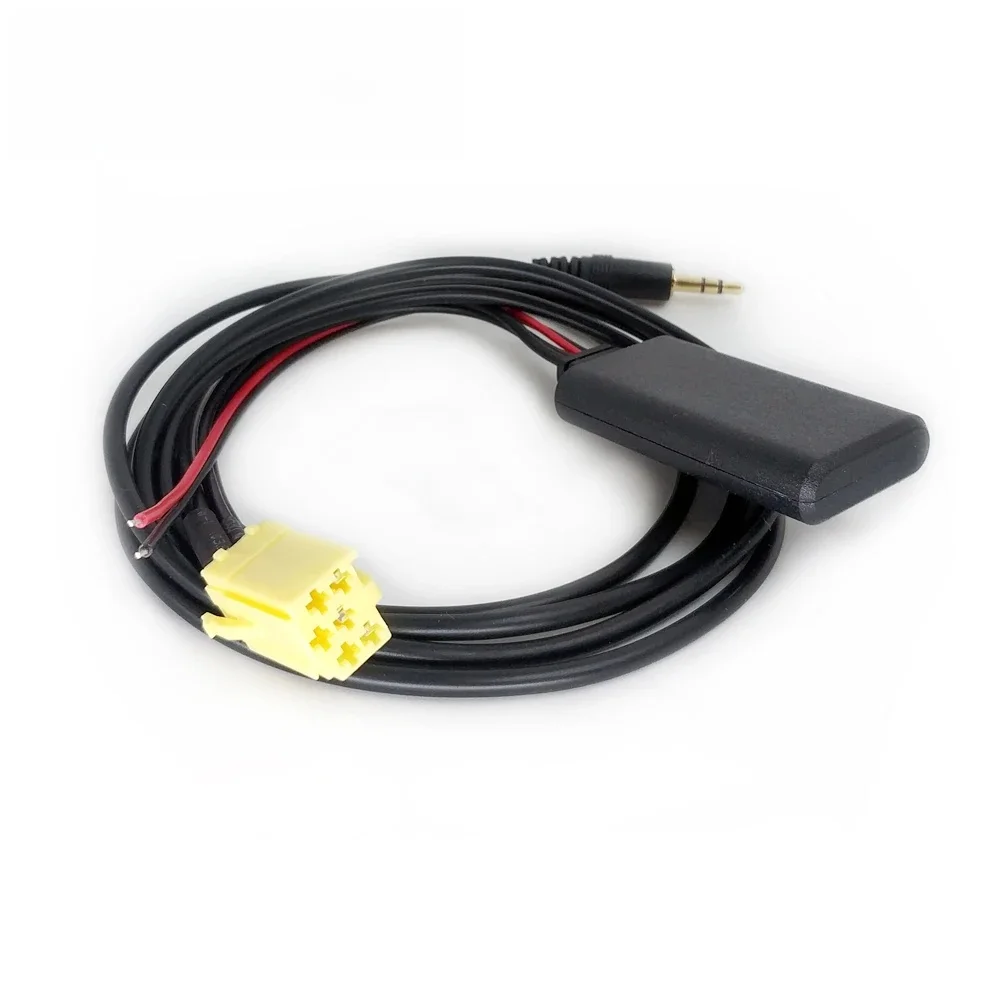 Biurlink dla Blaupunkt Car Stereo 6Pin AUX IN Bezprzewodowy odbiornik muzyczny Bluetooth i kabel audio 3,5 mm dla Fiat Bravo Panda Punto — zdjęcie 2