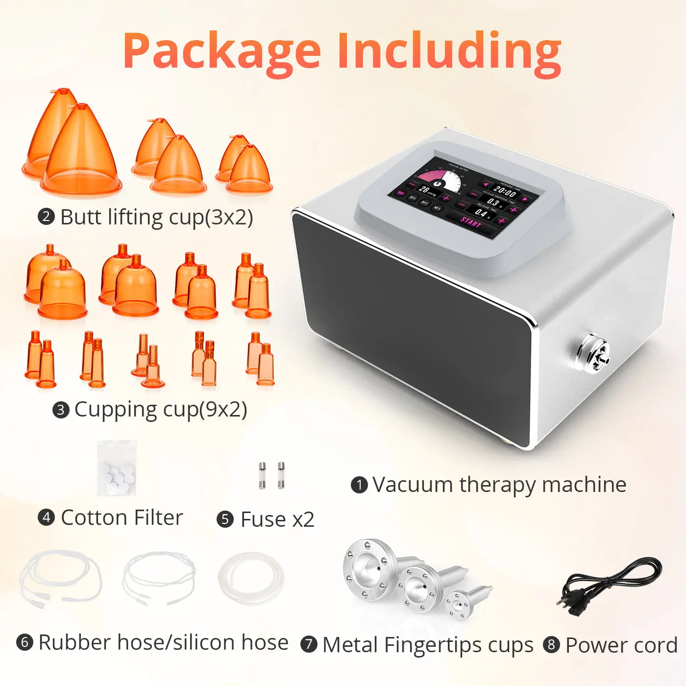 

buttocks vacuum machine Upgraded Better thermal conductivity and durability stainless steel vacuum therapy machine