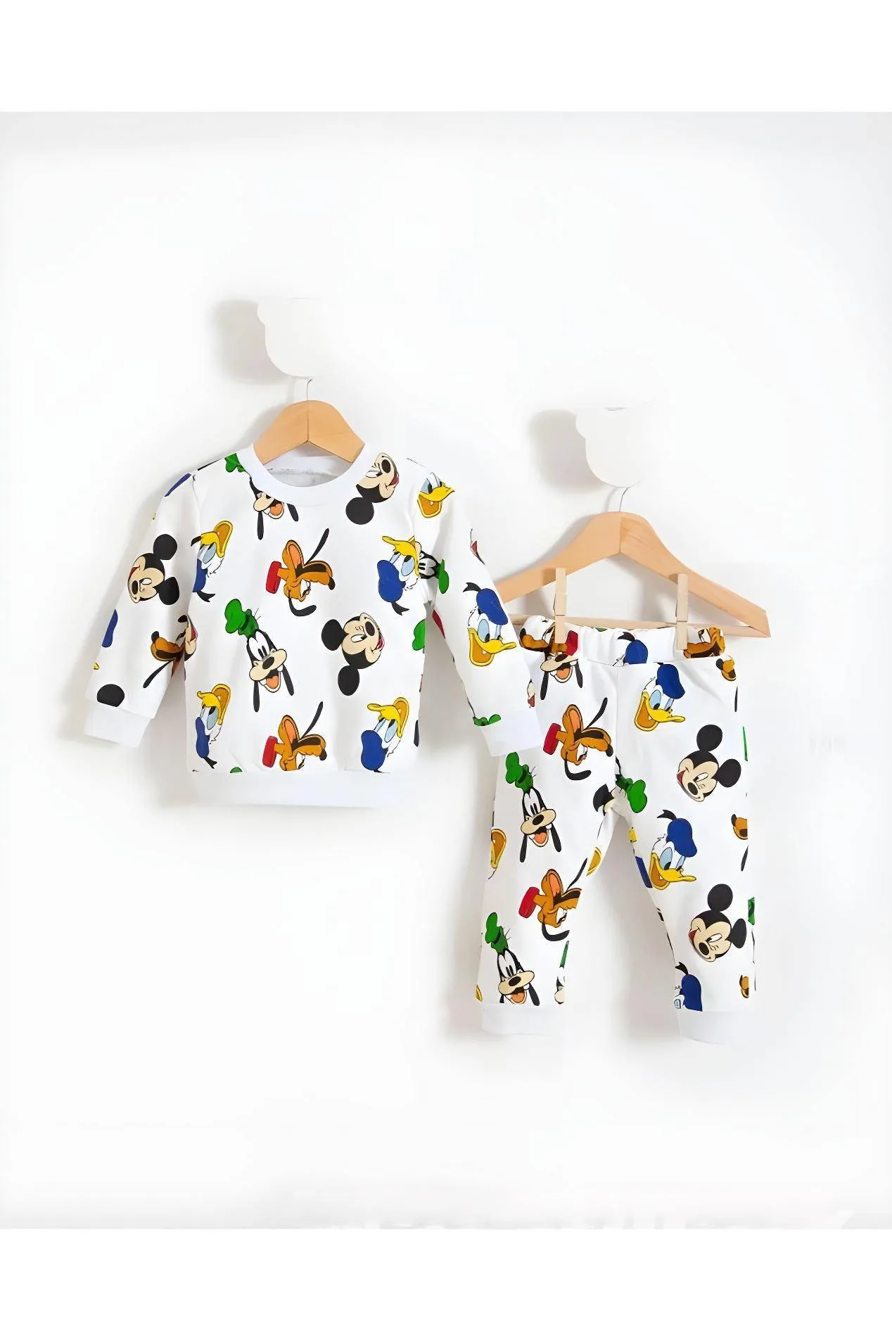 

Mickey Mouse,Bugs Bunny Special Characters Printed Combed Cotton Baby Bottom and Top Set,Baby Clothes,Baby Sets,Children's Cloth