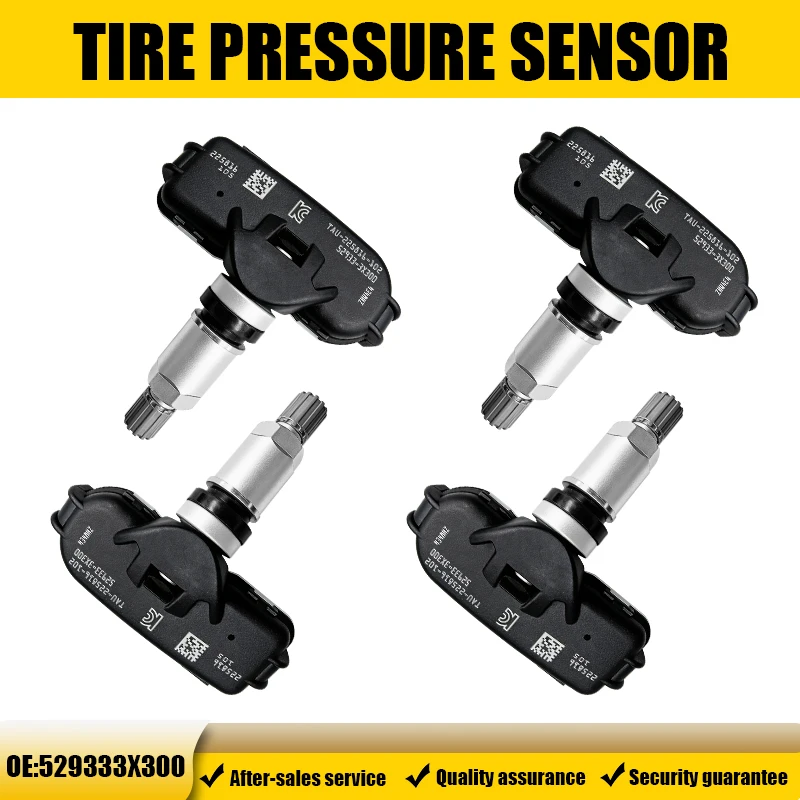 1/4PCS 433MHZ Tire Pressure Monitoring Sensor TPMS For KIA Rio Pride Hyundai Elantra Replacement For 52933-3X300 529333X300