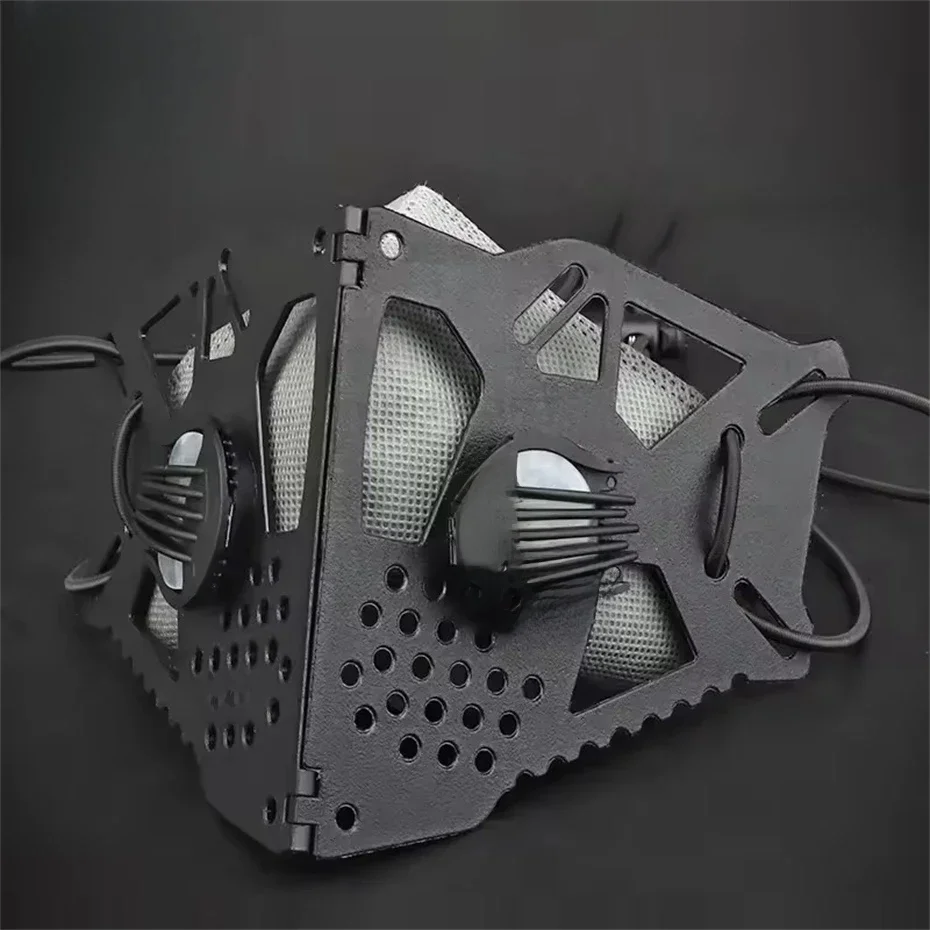 AliExpress NONE Tactical Techwear Face Mask Men Women Halloween Cosplay Face Guard Cycling Hip Hop Punk Half Face Mask Black Pink Khaki