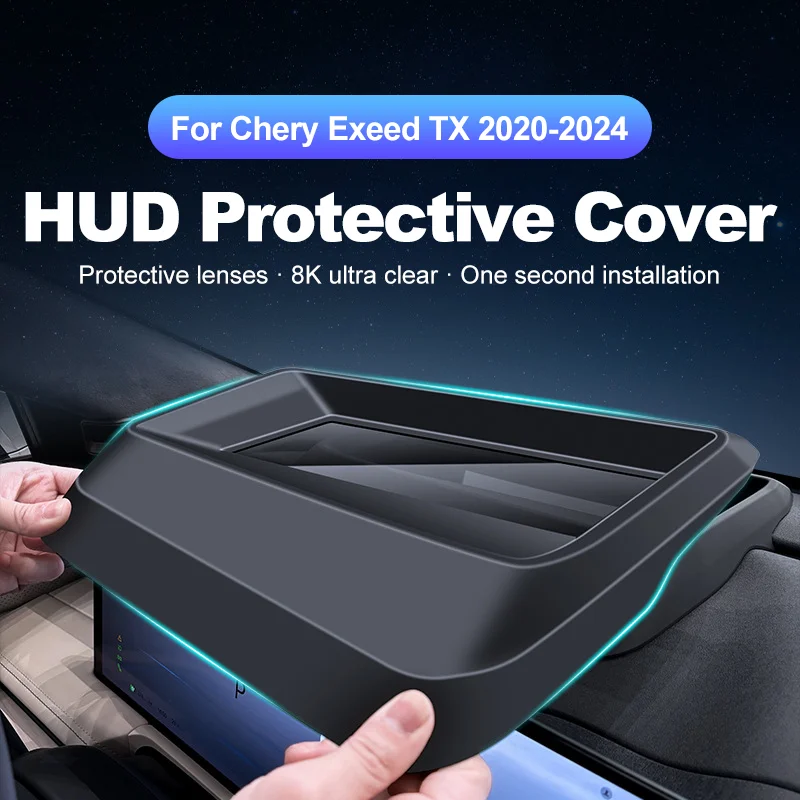 

Car HUD Protective Cover Head-Up Display Dust Cover Frame Windshield Accessorie for Chery Exeed TX Xtrim TXL 2023 2022 2019~2024