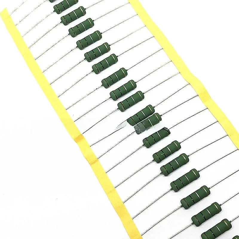 10 sztuk RX21 rezystor drutowy 3W 0.01R- 1K 0.22R 0.33R 0.47R 1R 2.2R 3.3R 4.7R 0.1 Ohm drut płaski rozpraszanie ciepła rezystor mocy — zdjęcie 2