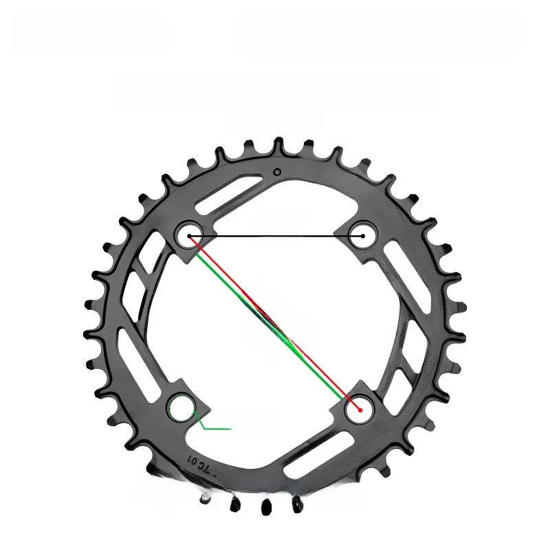 AliExpress NONE Prowheel Mountain Bicycle Narrow Wide Chainring 32T 34T 36T 38T 40T Chain wheel STEEL MTB Bike Sprocket Tooth plate crank parts