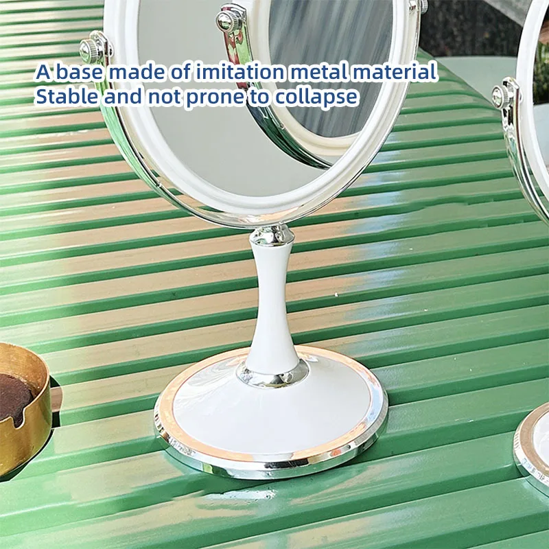 Miroir de dressing rotatif à 360 degrés de 6 pouces, miroir de princesse, grossissement 3 fois, miroir de maquillage double face de bureau