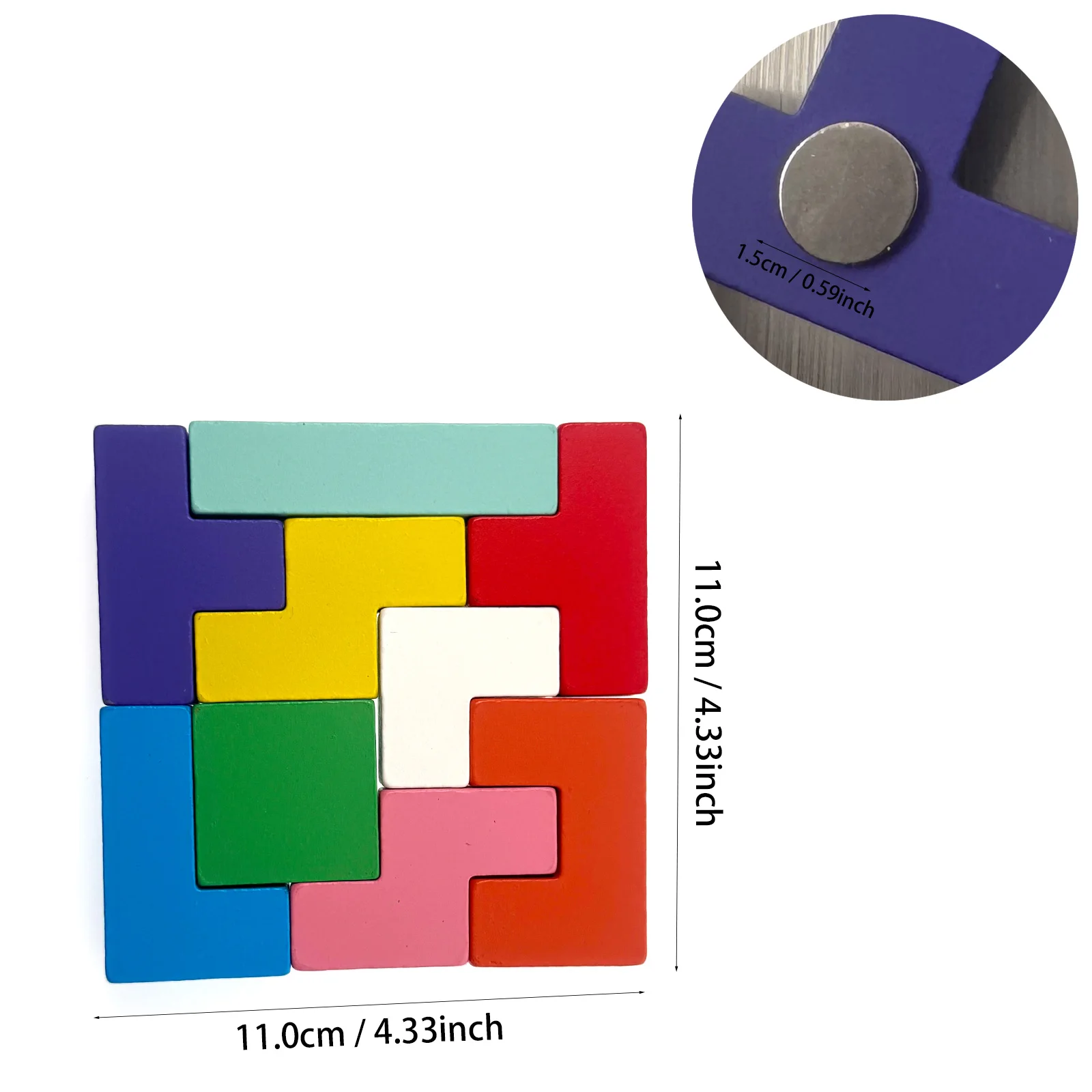 9Pcs Tetris Blocks Fridge Magnet for Home Decor In Your Kitchen, Office Whiteboard, Dishwasher, School Locker, Dishwasher Design