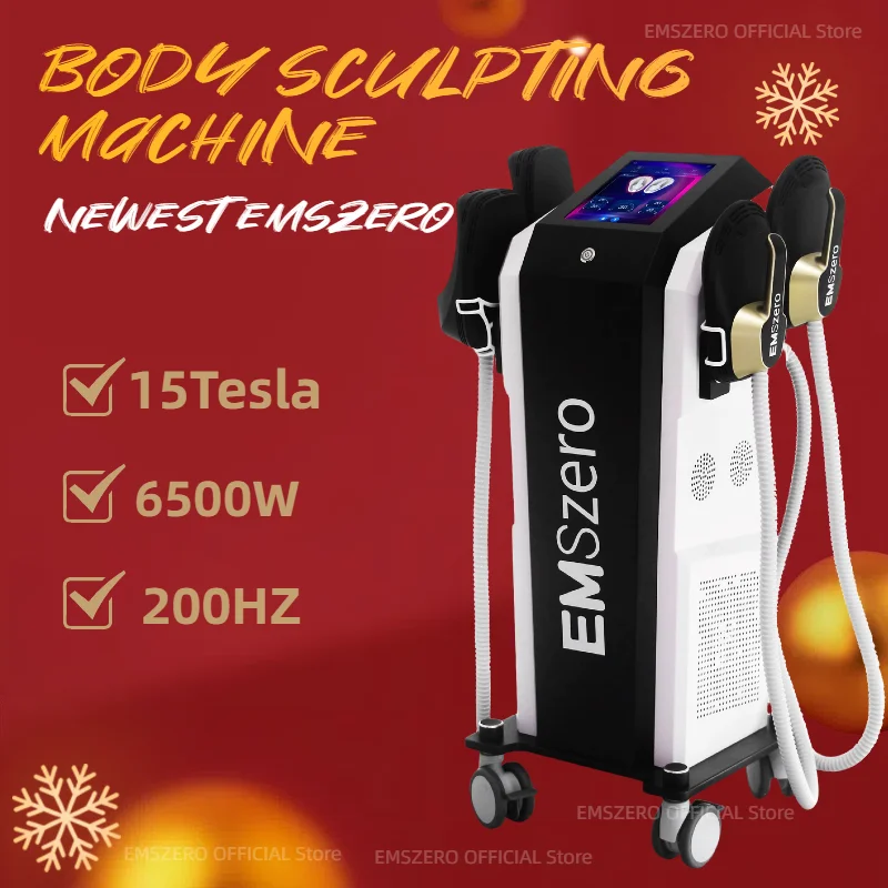 EMSONE NEO Muscle Stimulator Body Sculpting EMSzero Machine 4 Handles RF 200Hz Fat Burning Commercial/Home Use Machine