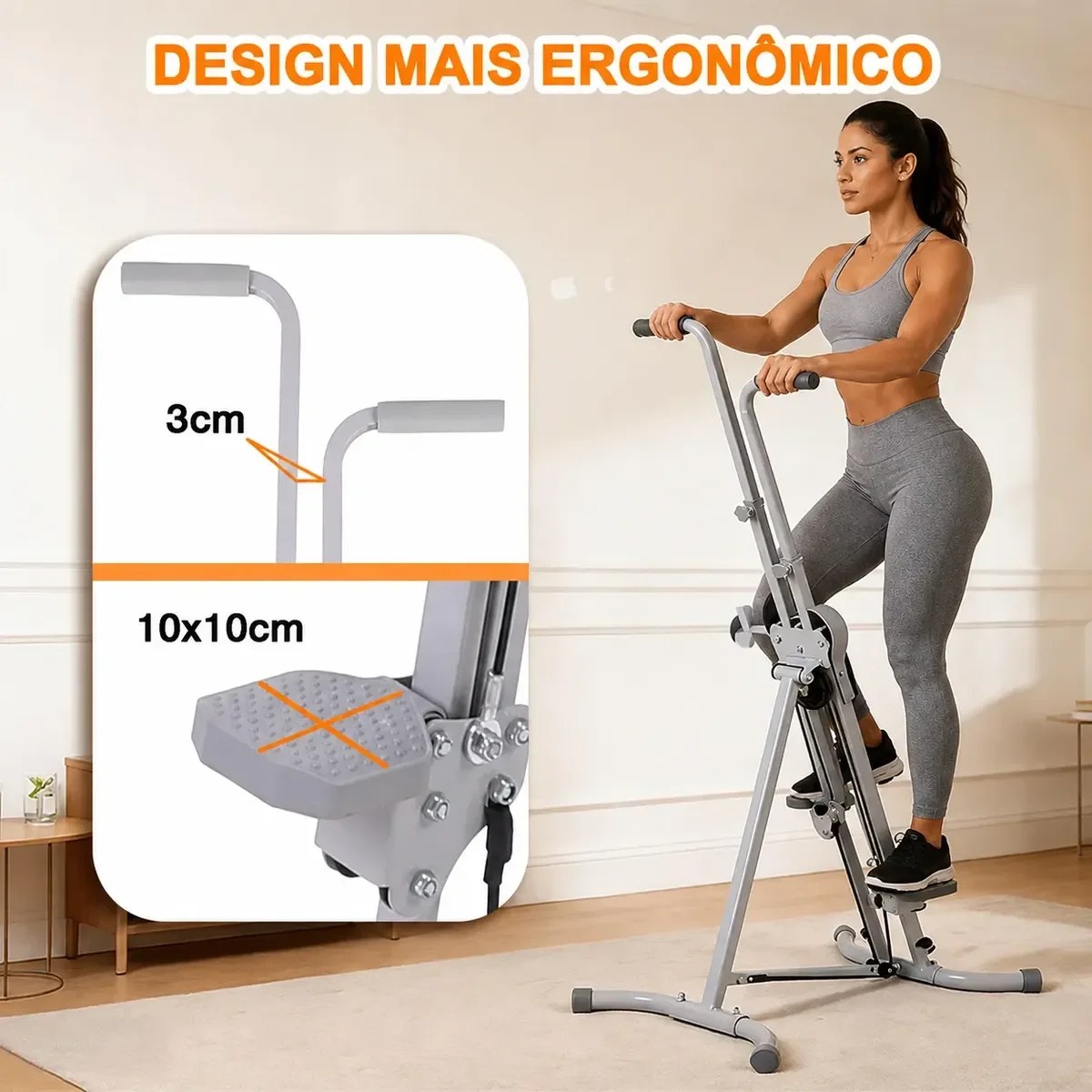 Simulador De Escada Togger Fitness Treino Em Casa 5 Níveis