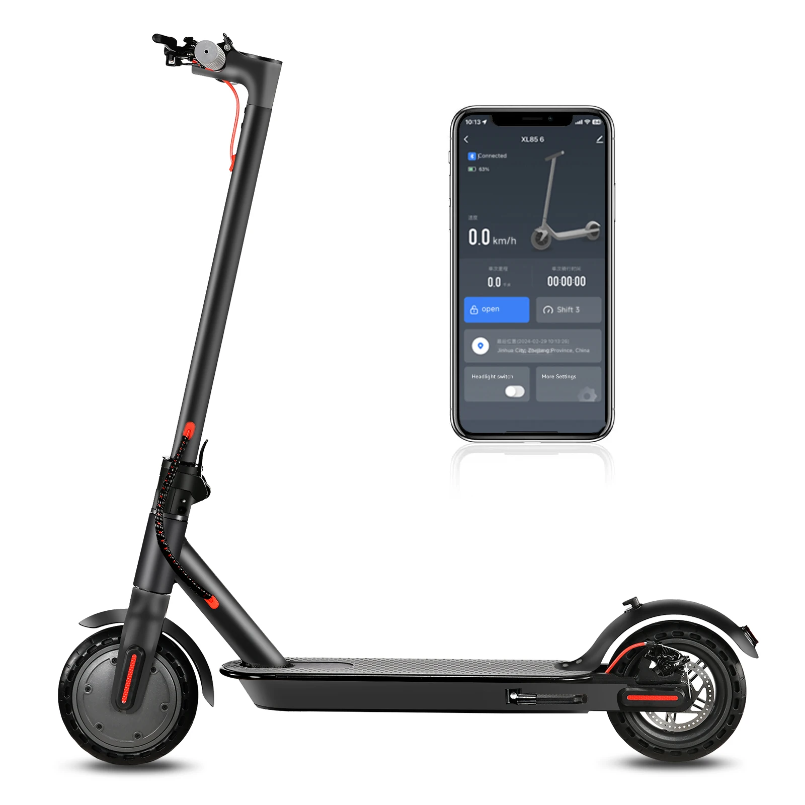 SUNNIGOO Electric Scooter For Adults 350W Powerful Electric Kick Scooter Explosion-proof Tires 30km Range eScooter 30km/h Speed