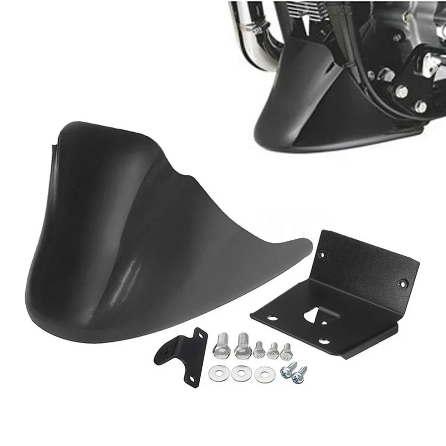 Motorrad Schwarz Vorne Unten Spoiler Kotflügel Air Dam Kinn Verkleidung für Harley XL Sportster 883 1200