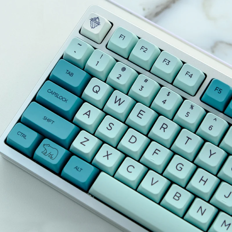 146 Keys GMK Iceberg Keycaps MDA Profile PBT Dye Sublimation Mechanical Keyboard Keycap For MX Switch With 6.25U 7U Spaceba