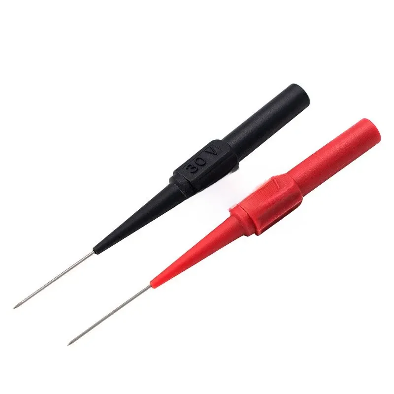 Końcówki przewody pomiarowe 0.7mm elastyczne końcówki sonda testowa złącze multimetru izolacja igły igła do przekłuwania sworznia nieniszcząca — zdjęcie 2