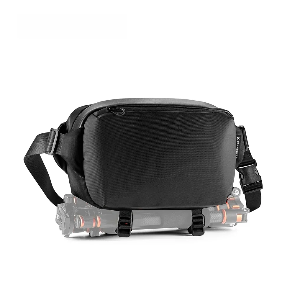K&F Concept Przenośna torba na aparat na jedno ramię Wielofunkcyjna wodoodporna torba na aparat fotograficzny DSLR z obiektywem i torbą na statyw — zdjęcie produktu 7