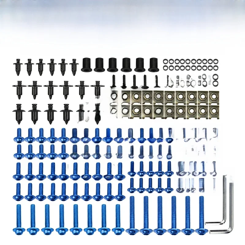 AliExpress MRRANGT 201PCS/Set Motorcycle Universal CNC Full Fairing Bolt Kits Bodywork Screws For BMW Kawasaki Honda Yamaha SUZUKI Pit Dirt Bike