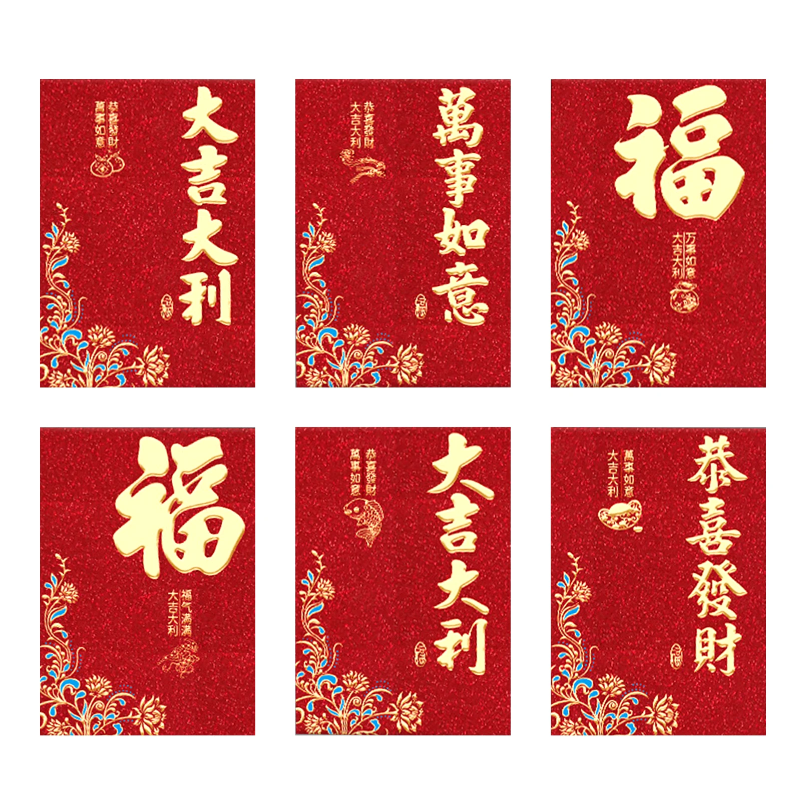 24 Pcs Chinese New Year Red Envelopes 2024 Chinese New Year Money Envelope Hong Bao, Lucky Money Red Packets for Chinese