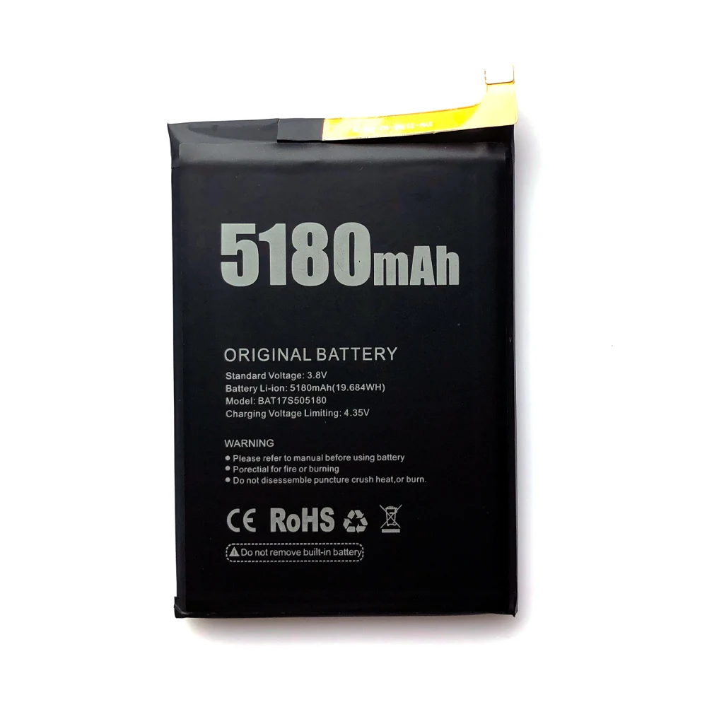 100% Genuine Original 5180mAh BAT17S505180 DOOGEE S50 Battery For DOOGEE S50 Replacement Mobile Phone Batteria Batteria + Tool