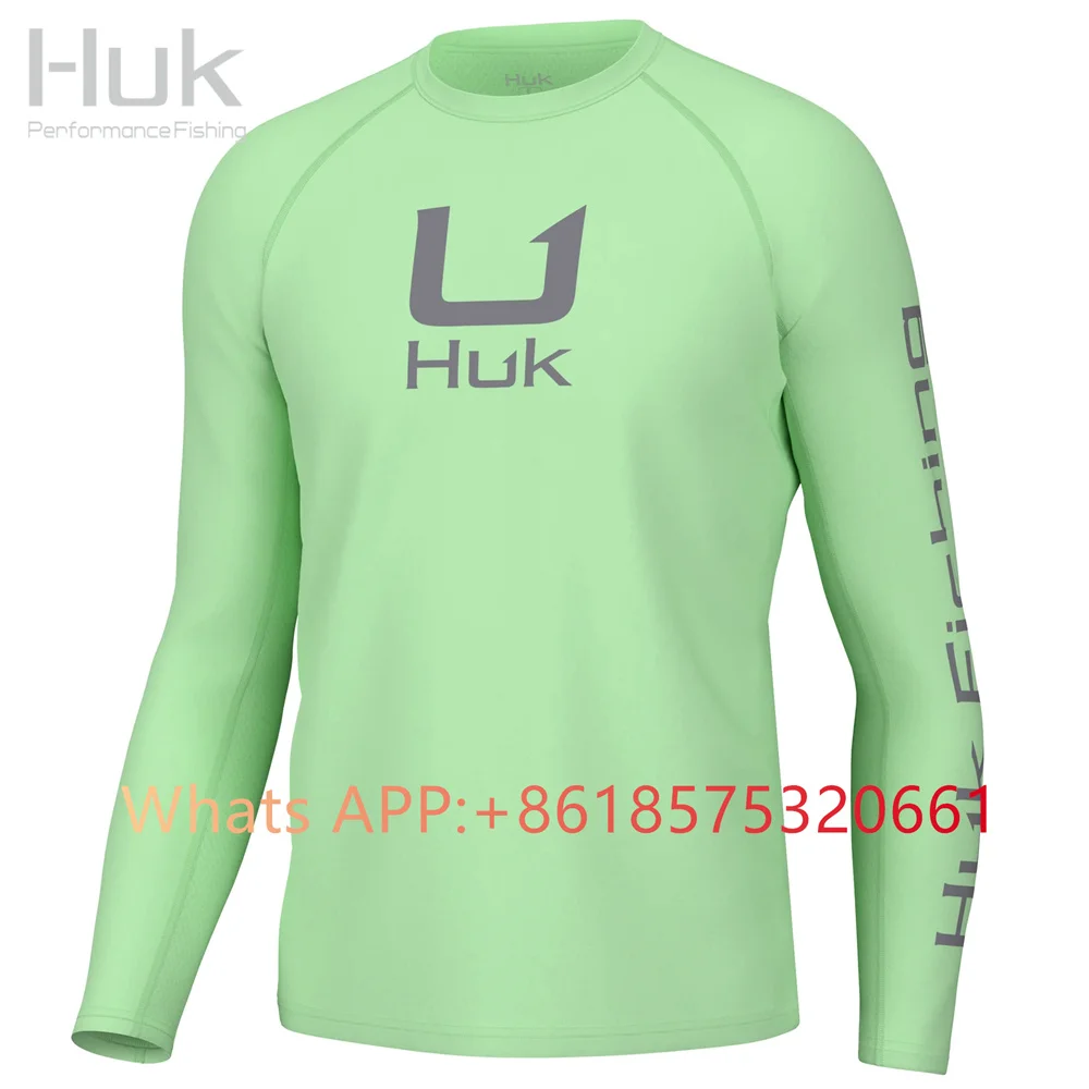 HUK Fishing Shirt MEN Women Sun Protection T-Shirts Sweatshirt Outdoor Anti-UV Fishing Clothes Summer Long sleeve Jerseys UPF50+