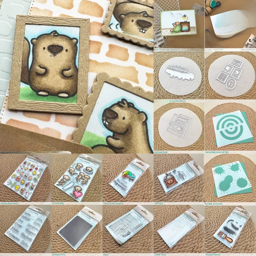 Matrices de découpe et timbres et galets, scrapbooking, décoration de journal intime, modèle de gaufrage, bricolage, carte de voeux, fait à la main