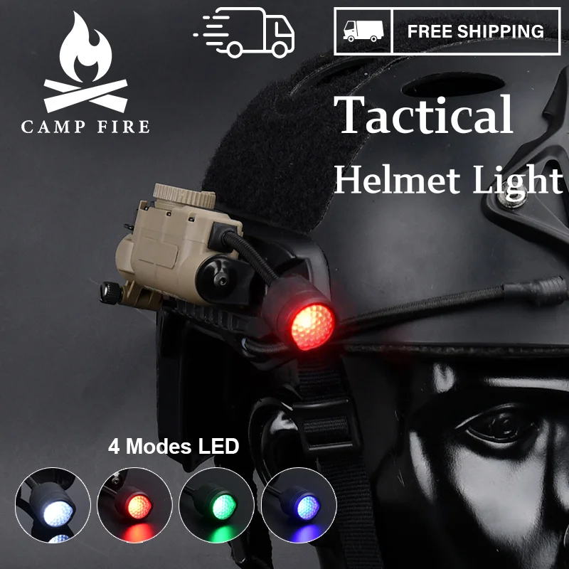 Tactical Helmet Light Sidewinder Charge Mpls 4 Modes LED Flashlight Outdoor Night Lighting For Laser Hunting Fishing Helmet Lamp