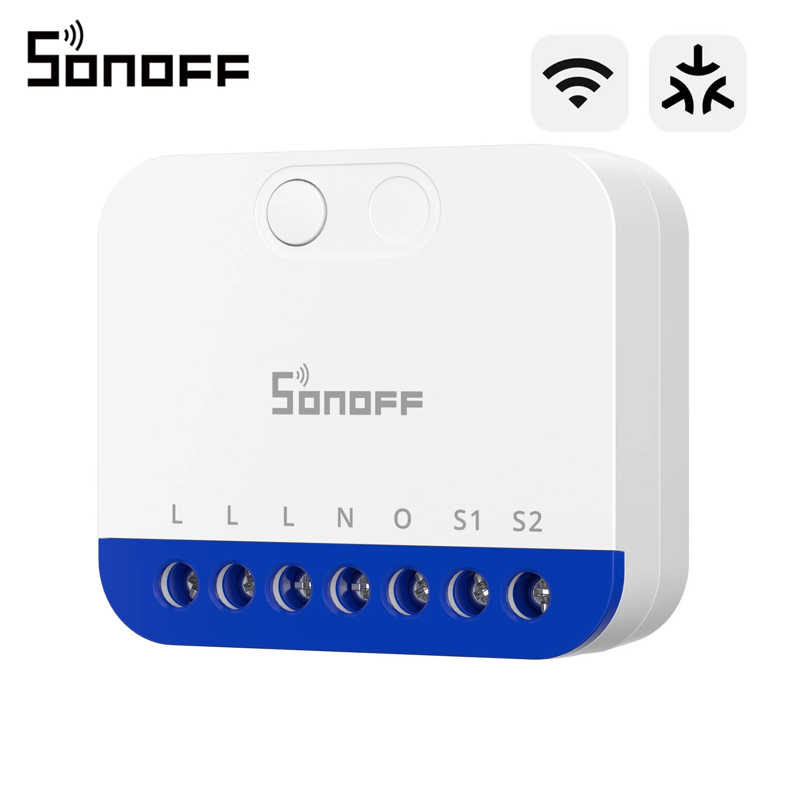 SONOFF MINI-DIM Extreme Matter, Interruptor Inteligente con Wi-Fi, Regulador de Intensidad sin Parpadeo, Amplia Compatibilidad con Iluminación, Monitoreo de Energía