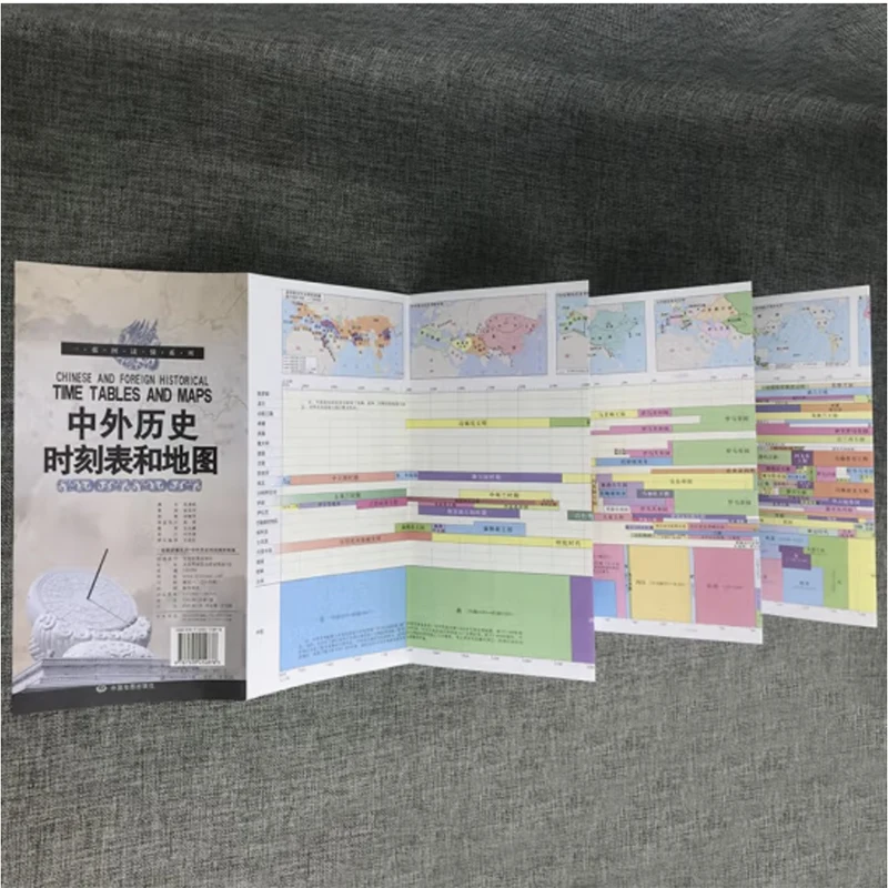 Tavoli e mappe del tempo storico cinese ed estero