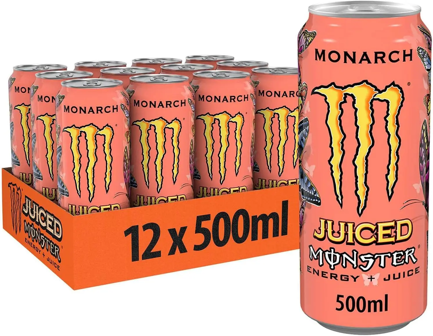 Monster Energy Drink Monarch Pack of 12 x 500ml