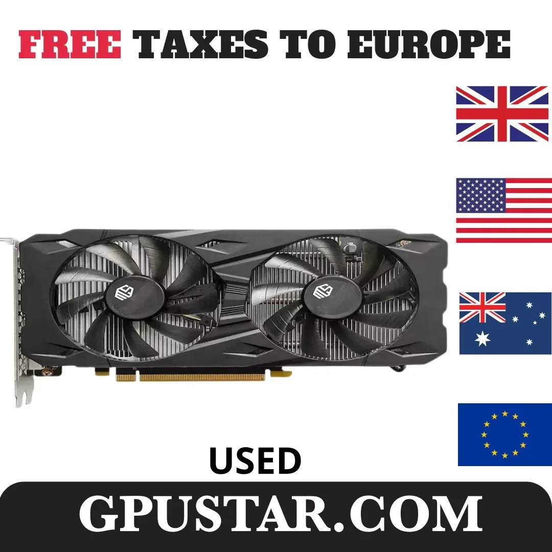 

USED Gaming Graphics Card GTX 1660 Super 6GB Placa De Video GDDR6 192 Bit PCI-E 3.0×16 8Pin gtx 1660super 6gb game Video Card