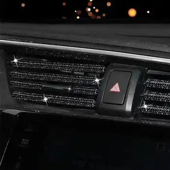 10片豪華汽車空調出風口鑽石裝飾條 - 時尚內裝改裝閃亮貼紙 6 最佳銷售 豪華轎車 - №6