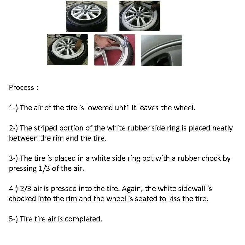 For Tire Side Vehicle 10 \'\'12\'\' 13\'\' 14 \'\'15\'\' 16 \'\'17 \'\'Rim White Wall Topper 4 Piece Set Auto Car Rubber Ring Affordable