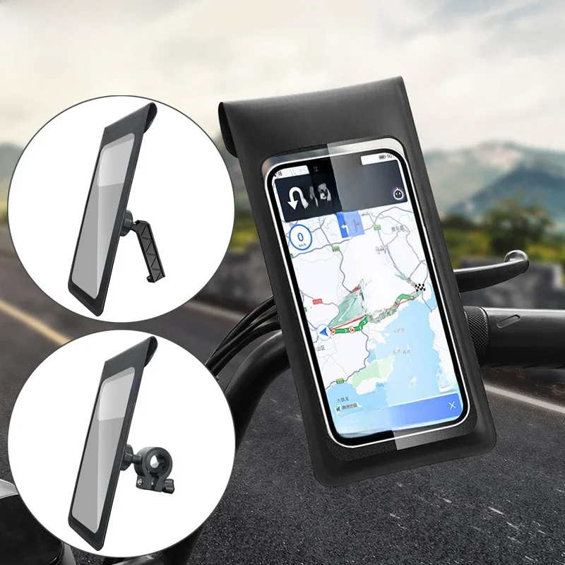 AliExpress iBudim Waterproof Handlebar Phone Holder for Bike Bicycle Rainproof Motorcycle Rearview Mirror