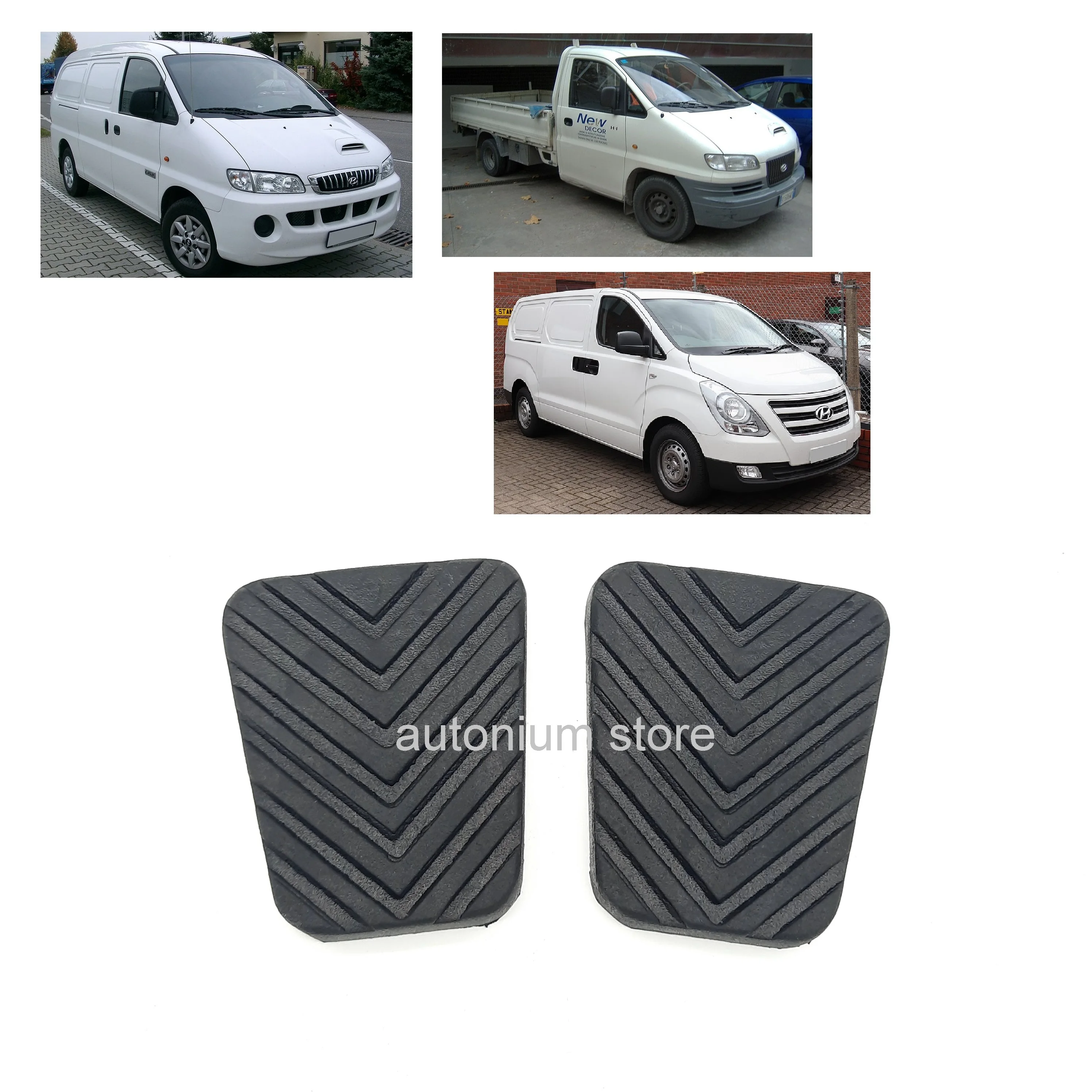 1 Pair Brake and Clutch Pedal Pad Cover Best Quality Rubber for Hyundai Grand Starex H-1 H1 Libero H200 Satellite