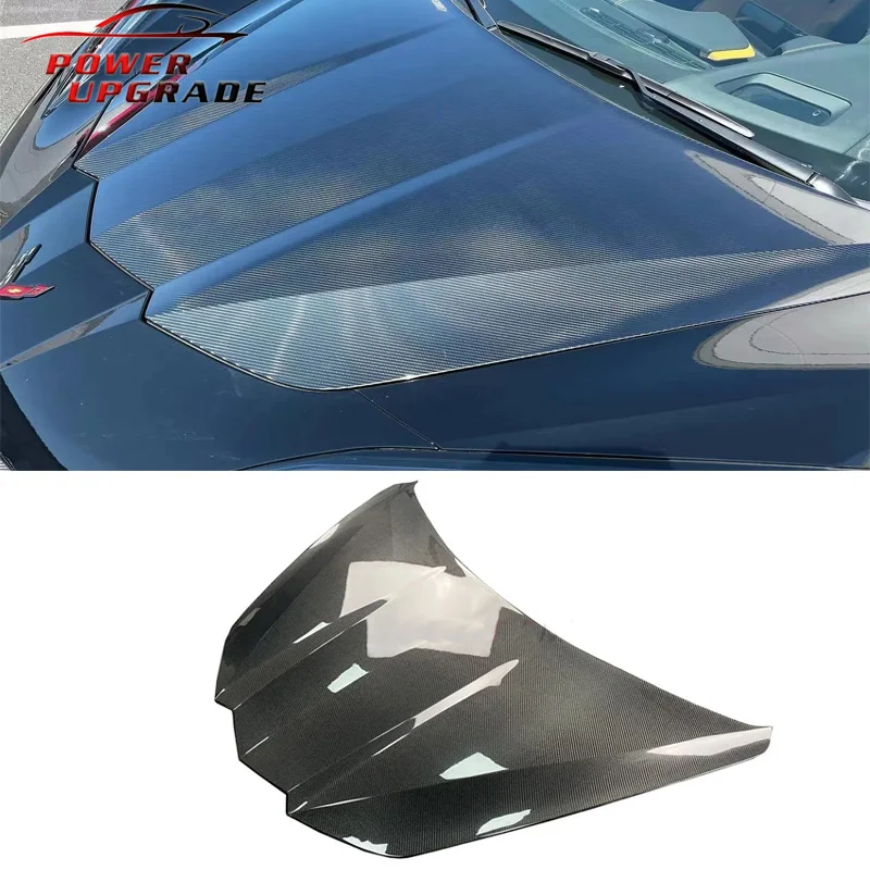 

Carbon Fiber Accessories Front Hood For Chevrolet Corvette C8 OE Style Bonnet