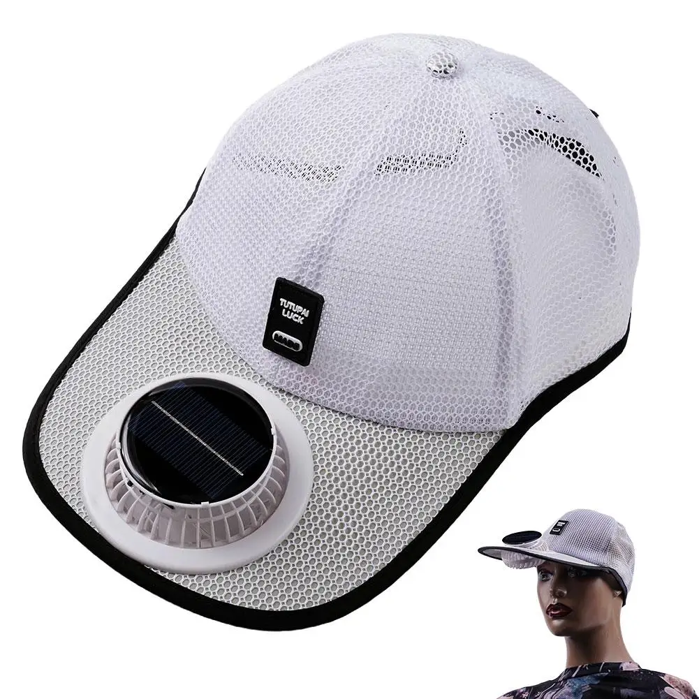 Atmungsaktiver Sonnenhut mit Solar-Ventilator, Sonnenschutz-Baseballkappe mit Solar-Ventilator, USB-Ladeventilator, Outdoor-Sonnenhüte, Sonnenschutz-Kappen – Detail 5
