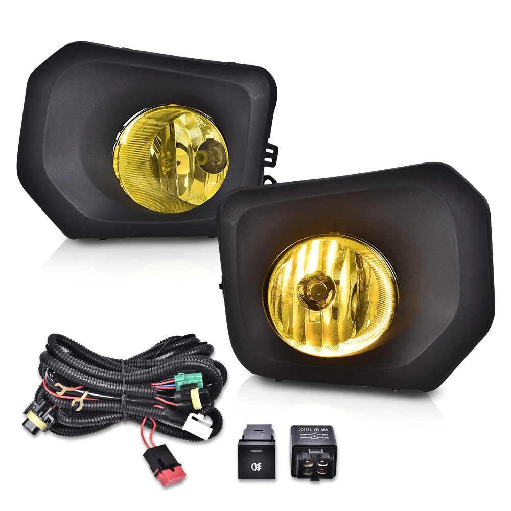 

Комплект из 2 противотуманных фар Crossdesign с желтыми линзами для Toyota Tacoma 2016-2021, номера деталей: 812200W040, 2592124, 812100W050