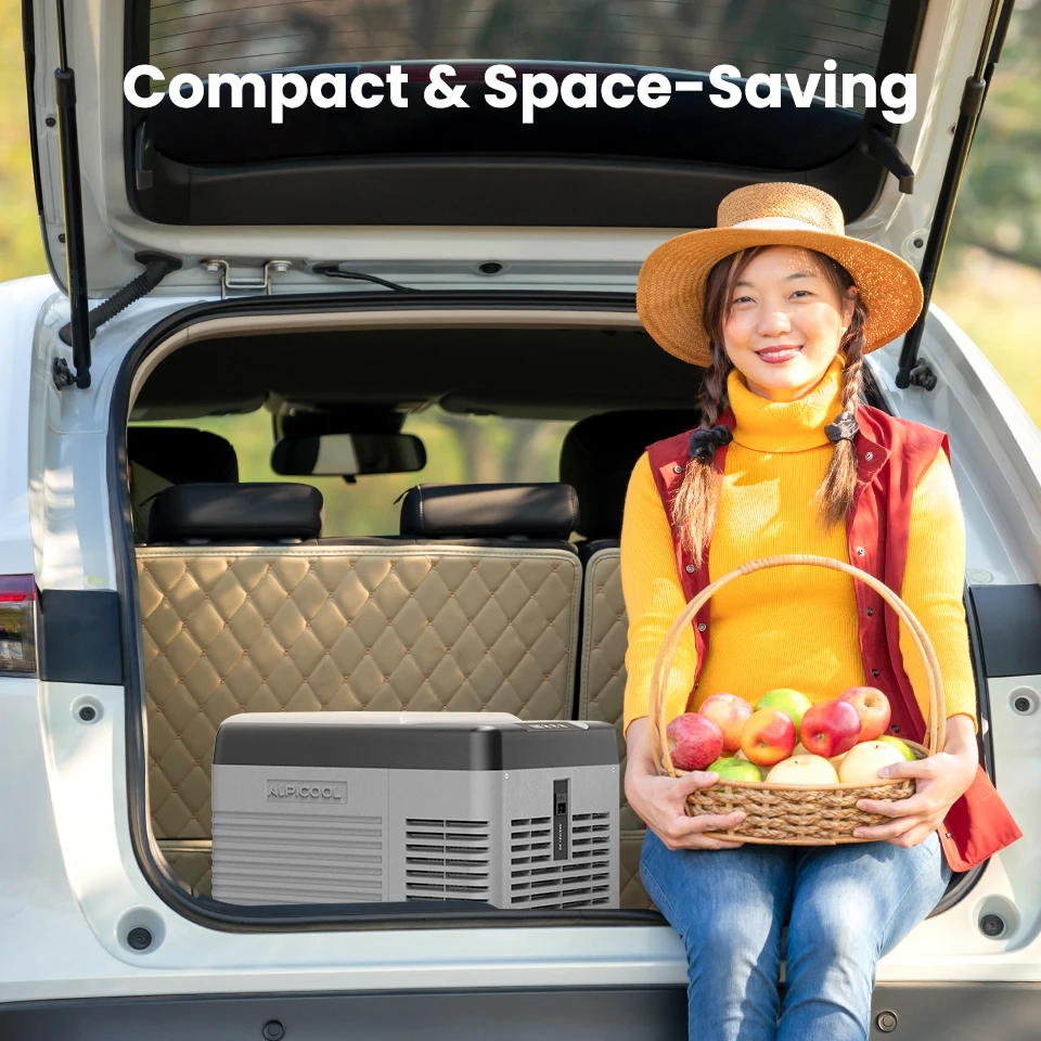 Alpicool CL9 9L Auto-Kühlschrank 12V Kompressor-Kühlbox Mini-Gefrierschrank 12/24V DC 100-240V AC Tragbarer Kühler für Camping und Reisen – Detail 4