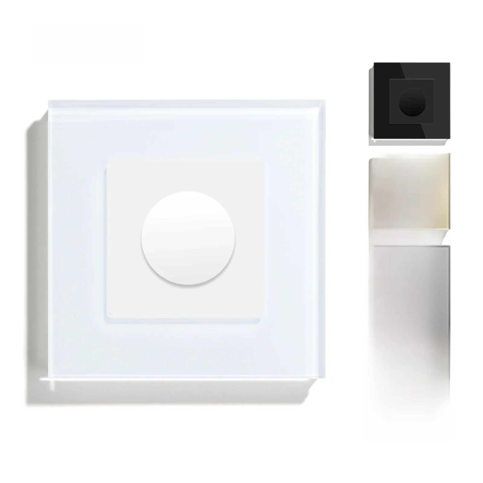 Bseed Dimmer Light Switch Verstelbare Roterende Knop Crystal Glass Mechanische Led Dimbare Helderheid Geheugen Wandmontage Schakelaars - afbeelding 2