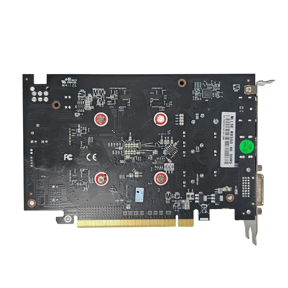 USED AMD Radeon RX 550 4GB Placa De Video Graphics Card GDDR5 128bit PCI-E X16 HDMI DP DVI rx 550 4gb Desktop Gaming Video Card