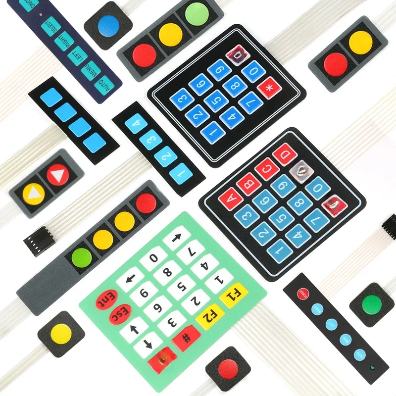 Przełącznik membranowy Klawiatura matrycowa Klawiatura Panel sterowania Zestaw DIY dla Arduino 1 2 3 4 5 12 16 20 Przycisk 3*4 4*4 4*5 — zdjęcie 2