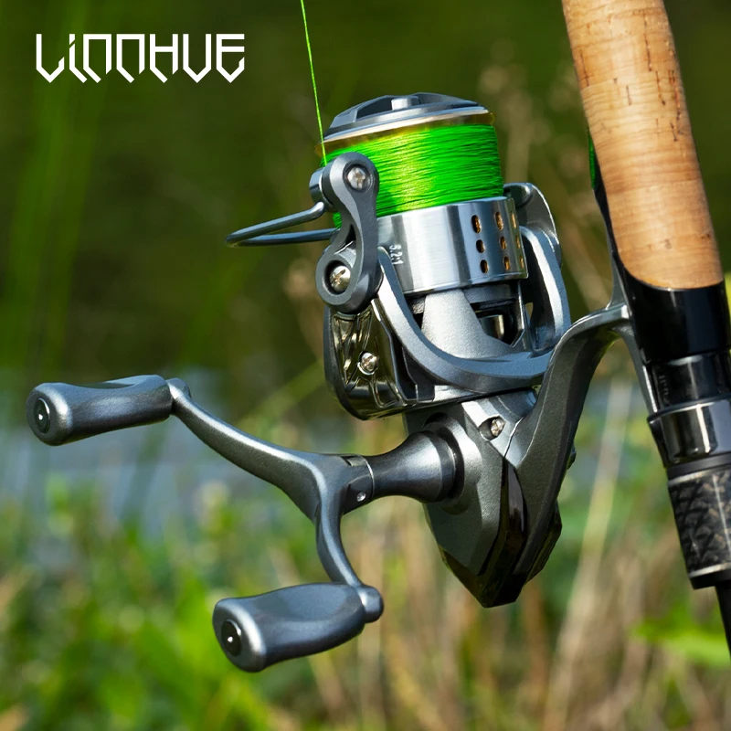 LINNHUE Fishing Reel LC 1500-2500 Spinning Reel 8kg Max Drag Double Grip  Spinning Reel Carp Reel Molinetes De Pesca Accesorio - AliExpress 18