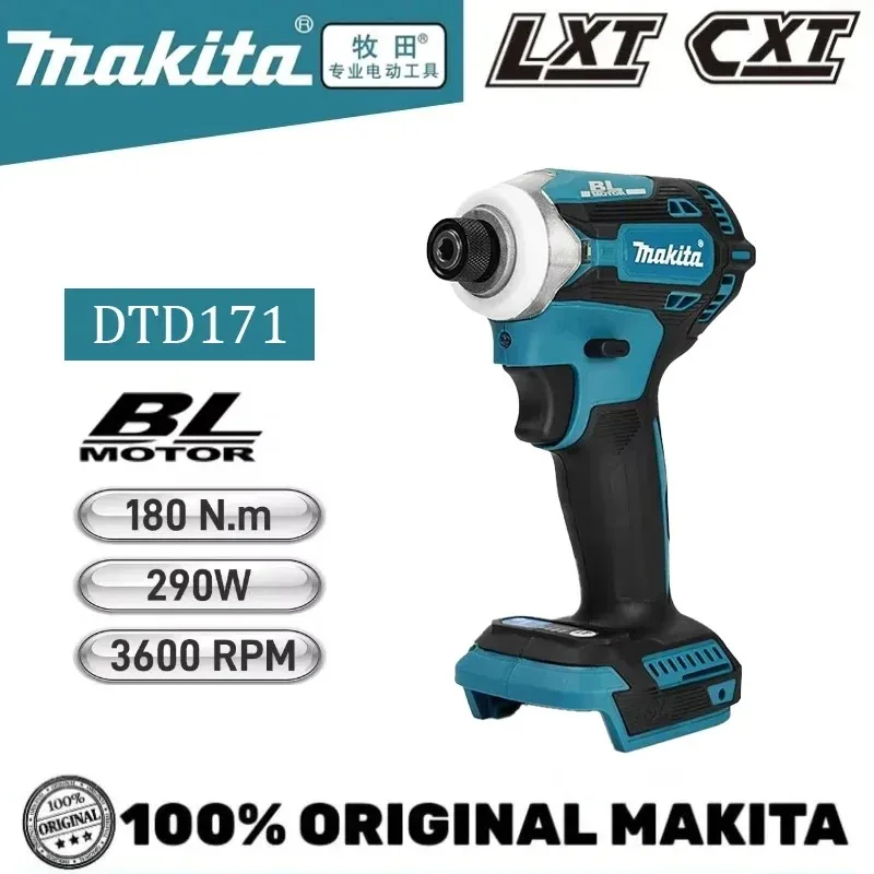 ماكيتا DTD171 18 فولت سائق الصدمات بدون فرش، أدوات كهربائية لاسلكية قابلة لإعادة الشحن بدون بطارية