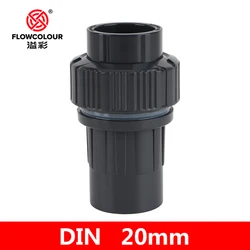 Flowcolour 40mm UPVC Quick Connector Bulkhead Home Garden Drip Irrigation Fittings Water Fish Tank Joint