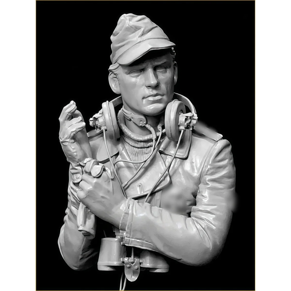 

1/10 resin unpainted model kit, bust Military themed unassembled and unpainted GK, BK747