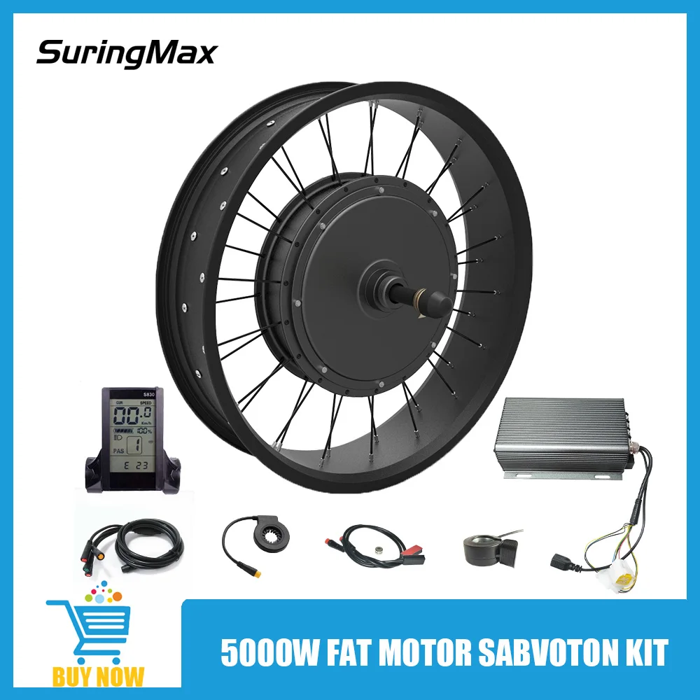 Electric Fat Motor Kit 5000w 72V Snow Bike Conversion Set 20